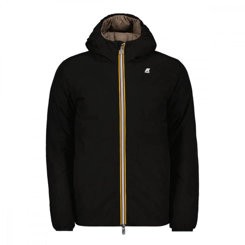 Piumino corto Uomo Jack Eco Stretch Thermo Nero beige K-Way- Francavilla Moda